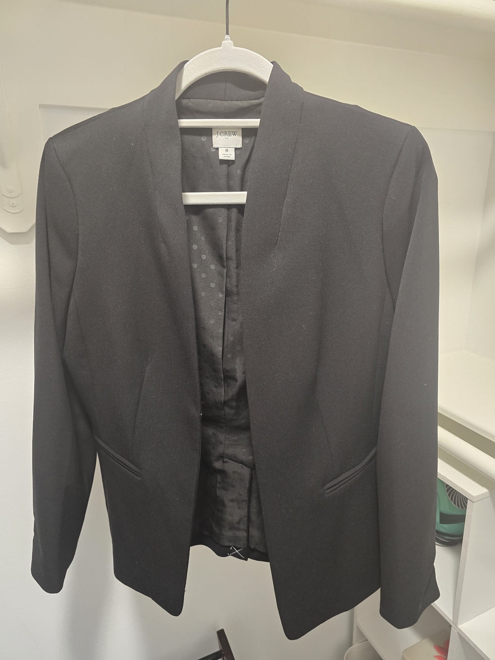 J. Crew Black Shawl-Collar Blazer